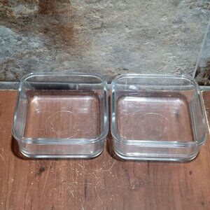 Glasslock Clear Food Storage Containers No Lids